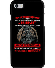 Load image into Gallery viewer, Never Underestimate This Old Man Who Was Born In June Custom Design Phone case
