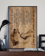 Load image into Gallery viewer, Mom Gift For Daughter With Wonderful Words Laugh Love Live Vertical Poster

