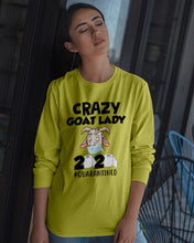 Load image into Gallery viewer, Crazy Goat Lady 2020 Quarantined Gift For Goat Lovers Unisex Long Sleeve
