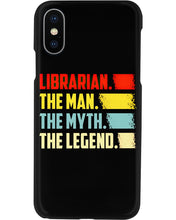 Load image into Gallery viewer, Vintage Funny Librarian The Man The Myth The Legend Gift For Friends Phone case
