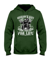 Load image into Gallery viewer, Husband And Wife Riding Partners For Life For Family Hoodie
