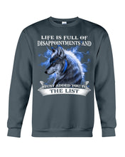 Load image into Gallery viewer, Life Is Full Of Disappointment And I Added You To The List Sweatshirt
