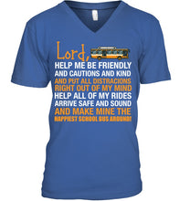 Load image into Gallery viewer, Lord Help Me Be Friendly And Cautions And Kind Gift Guys V-Neck
