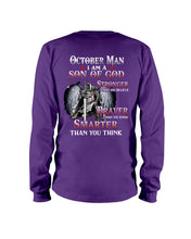 Load image into Gallery viewer, October Man Son Of God Birthday Meaningful Gift For Men Unisex Long Sleeve
