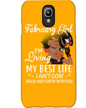 Load image into Gallery viewer, Betty Boop February Girl Living My Best Life Birthday Meaningful Gift Phone case
