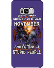 Load image into Gallery viewer, Walk Away I Am A Grumpy Old Man Who Was Born In November Birthday Gift Phone case
