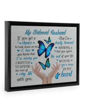 Load image into Gallery viewer, Perfect Gift For Husband You Are Always In My Heart Framed Matte Canvas
