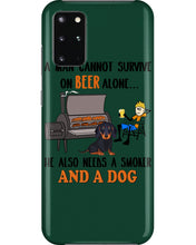 Load image into Gallery viewer, A Man Loves Beer And Dachshund Gift For Dog Lovers Phone case
