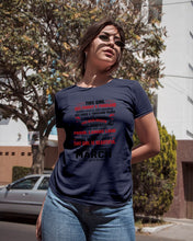 Load image into Gallery viewer, This Girl Has Fought A Thousand This Girl Was Born In March Ladies Tee
