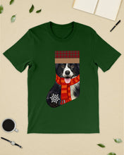 Load image into Gallery viewer, Santa Border Collie In Stock Gift For Dog Lovers Guys Tee
