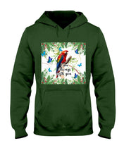 Load image into Gallery viewer, Scarlet Macaw With Butterflies I Am Always With You Gift For Lover Hoodie
