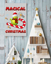 Load image into Gallery viewer, Tennis Players Magical Christmas Snowman Gift For Women Vertical Poster
