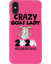 Load image into Gallery viewer, Crazy Goat Lady 2020 Quarantined Gift For Goat Lovers Phone case
