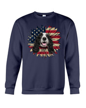 Load image into Gallery viewer, English Cocker Spaniel US Sunflower Gift For Dog Lovers Sweatshirt
