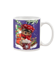 Load image into Gallery viewer, Yorkshire Terrier Loves Drinking Hot Latte Gift For Dog Lovers Mug
