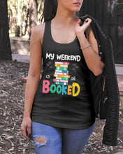 Load image into Gallery viewer, Vintage Funny My Weekend Booked Gift For Book Lovers Ladies Flowy Tank

