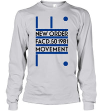 Load image into Gallery viewer, New Order Facd 501981 Movement Simple Unique Custom Design Unisex Long Sleeve
