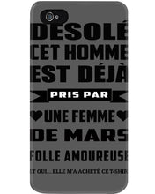 Load image into Gallery viewer, Désolé Cet Homme Est Déjà Pris Par Une Femme De Mars Birthday Gift Phone case
