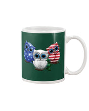 Load image into Gallery viewer, Lovely Phone Case Three Owl With US Flag Gift For Owl Lovers Mug
