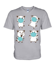 Load image into Gallery viewer, Pig Pandemic Essential Stay At Home Unique Custom Design Guys V-Neck
