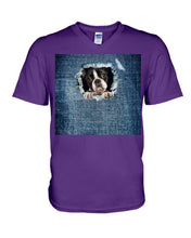 Load image into Gallery viewer, Blue Phone Case With Hole Gift For Boston Terrier Lovers Guys V-Neck
