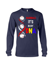 Load image into Gallery viewer, Baseball Be My DNA Gift For Sport Lovers Unisex Long Sleeve
