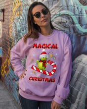 Load image into Gallery viewer, Tennis Players Magical Christmas Snowman Gift For Women Sweatshirt
