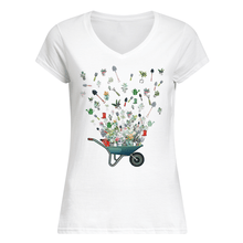 Load image into Gallery viewer, Garden Flying Unique Design Great Gift For Garden Lovers Ladies V-Neck

