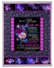 Load image into Gallery viewer, Gift For Mama You Are The World  Special Custom Design Fleece Blanket
