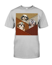 Load image into Gallery viewer, Three Cute Shih Tzu In Bag Gift For Dog Lovers Guys Tee
