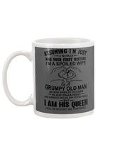 Load image into Gallery viewer, A Spoiled Wife Of An October Grumpy Old Man Birthday Meaningful Gift Mug

