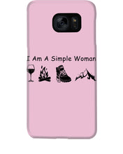 Load image into Gallery viewer, Simple Woman Loves Wine Camping Shoes And Climbing Phone case
