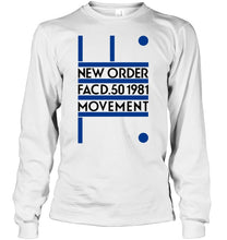 Load image into Gallery viewer, New Order Facd 501981 Movement Simple Unique Custom Design Unisex Long Sleeve

