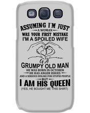 Load image into Gallery viewer, A Spoiled Wife Of An October Grumpy Old Man Birthday Meaningful Gift Phone case
