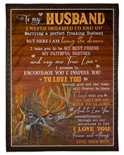 Load image into Gallery viewer, For Husband I Take You To Be My Best Friend Fleece Blanket
