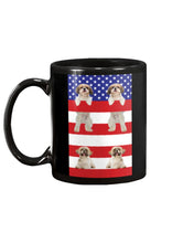 Load image into Gallery viewer, America USA FLag In My Heart Shih Tzu Gift For Dog Lovers Mug
