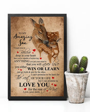 Load image into Gallery viewer, You Will Never Lose Meaningful Gift For Amazing Son Vertical Poster
