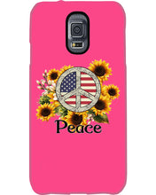 Load image into Gallery viewer, Peace Sign Sunflower Birthday Gift For Girls Phone case
