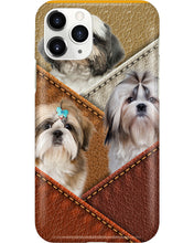 Load image into Gallery viewer, Three Cute Shih Tzu In Bag Gift For Dog Lovers Phone case
