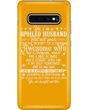Load image into Gallery viewer, Shes Stubborn Messy And A Brat At Times Black Gift For Husband Phone case

