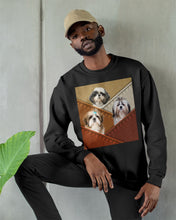 Load image into Gallery viewer, Three Cute Shih Tzu In Bag Gift For Dog Lovers Sweatshirt
