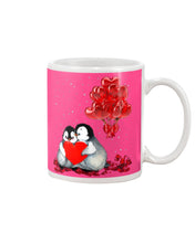 Load image into Gallery viewer, Penguin Forever Love With Red Heart Balloon Gift For Penguin Lovers Mug
