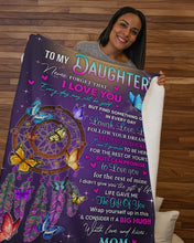 Load image into Gallery viewer, Dreamcatcher With Purple Feather Mom Gift For Daughter Believe In Yourself Sherpa Blanket

