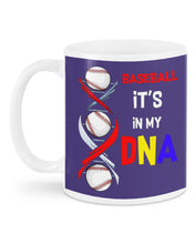 Load image into Gallery viewer, Baseball Be My DNA Gift For Sport Lovers Mug
