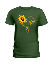 Load image into Gallery viewer, Black Phone Case Sunflower Faith Gift For Christians Ladies Tee
