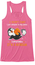 Load image into Gallery viewer, I Don't Feart I Just Whisper In My Pants Sometimes It's A Scream Ladies Flowy Tank
