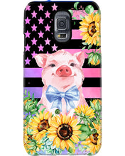Load image into Gallery viewer, Pig America Flag Sunflower Special Custom Design Phone case
