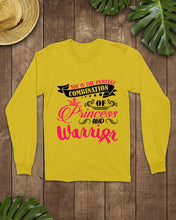 Load image into Gallery viewer, Princess And Warrior Breast Cancer Awareness  Special Custom Design Unisex Long Sleeve
