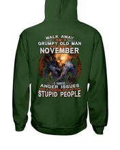 Load image into Gallery viewer, Walk Away I Am A Grumpy Old Man Who Was Born In November Birthday Gift Hoodie
