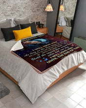 Load image into Gallery viewer, I Will Love You As Long As The Sun Burns In The Day Husband Gift For Wife Sherpa Blanket
